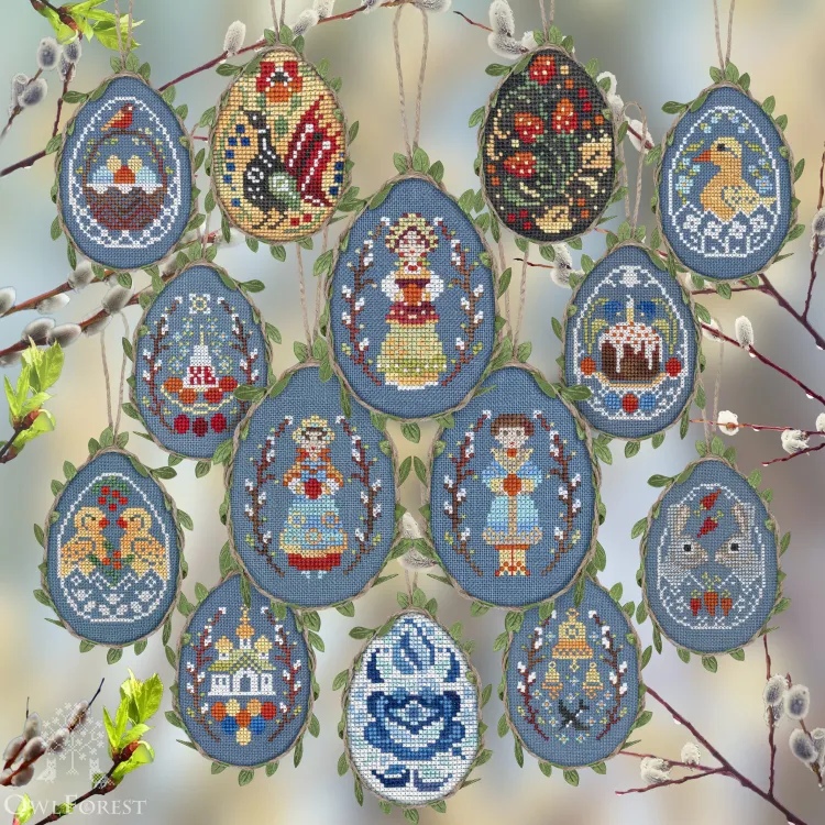 Схема для вышивания «Пасхальные миниатюры» 