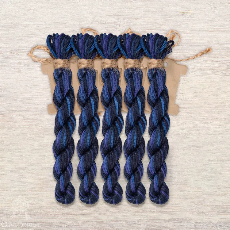 Набор ниток OwlForest для схемы «Вороний семплер» Рус. (DMC)