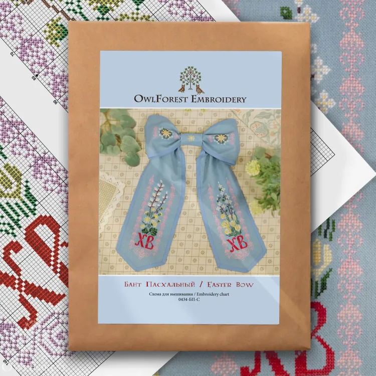 Схема для вышивания «Бант Пасхальный»