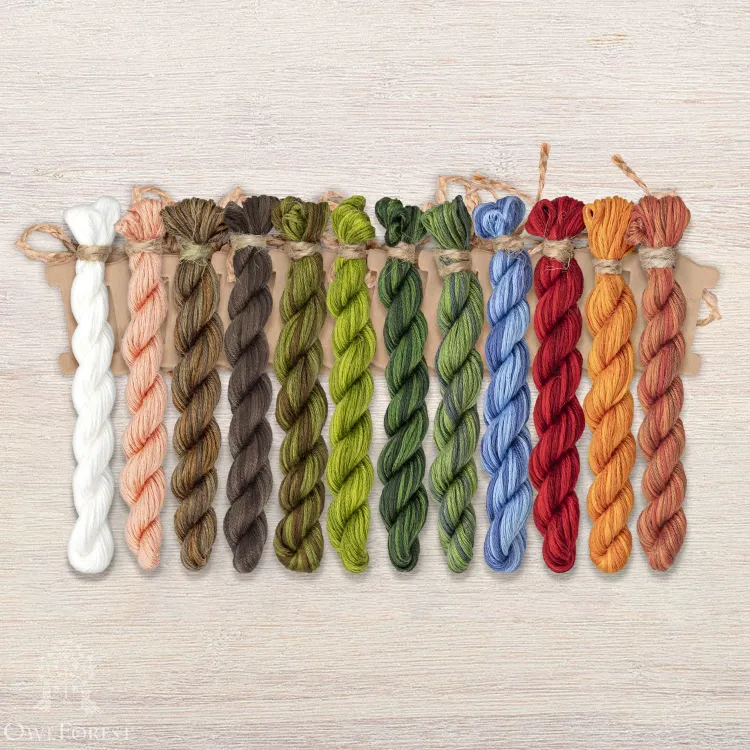 Набор ниток OwlForest для схемы «Любава» (ПНК)