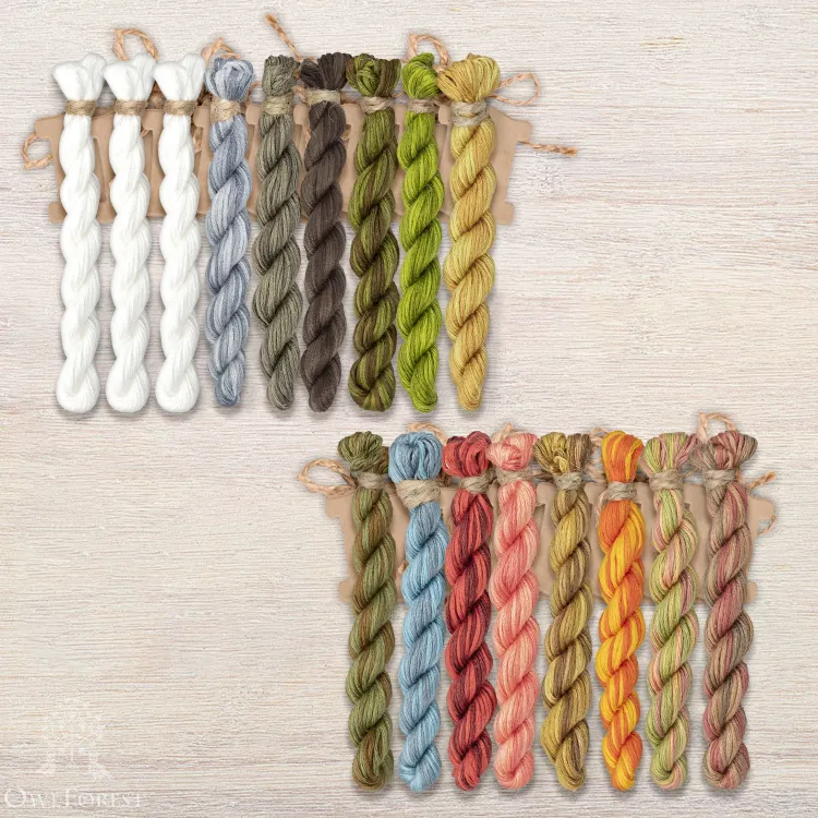 Набор ниток OwlForest для схемы «Фонтан «Самсон» (ПНК)