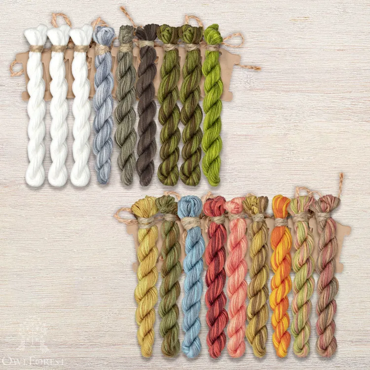 Набор ниток OwlForest для схемы «Фонтан «Самсон» (ПНК)