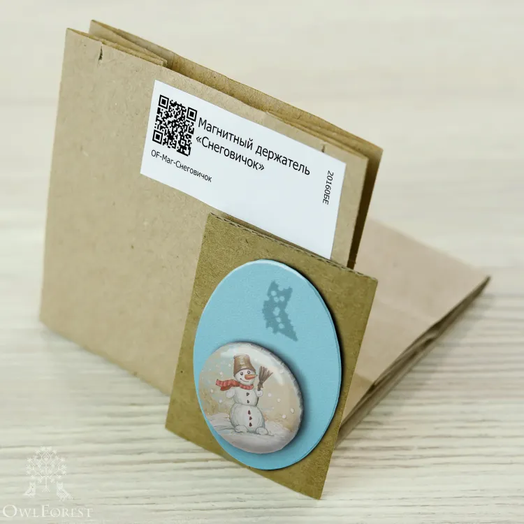 Магнитный держатель «Снеговик»