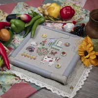 Бесплатная схема для вышивания «Лето в деревне»