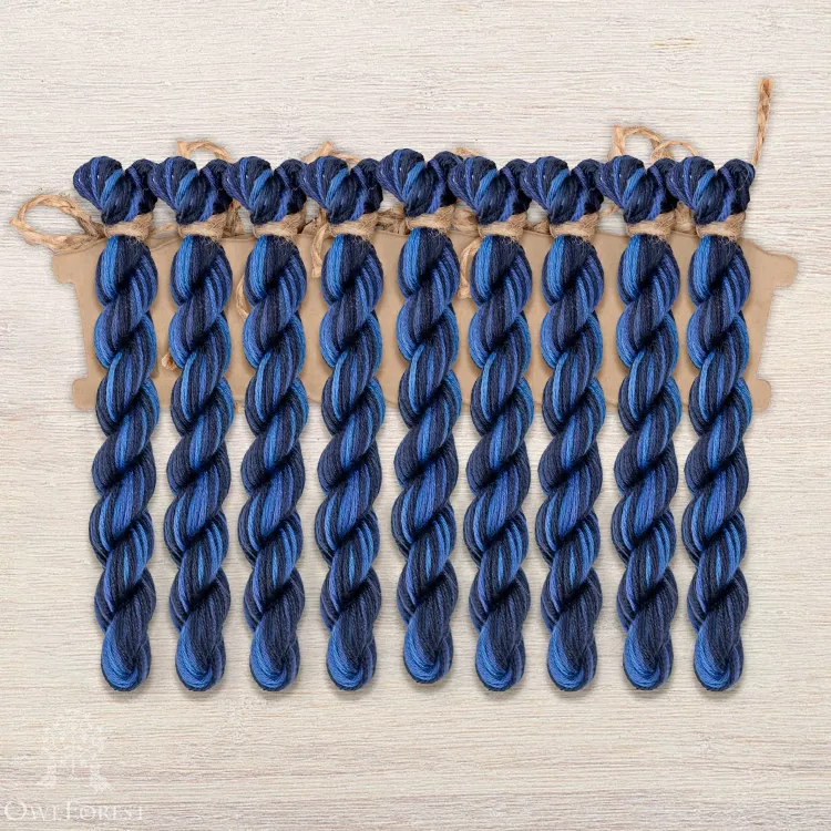 Набор ниток OwlForest для схемы «Вороний семплер» Рус. (ПНК им. Кирова)