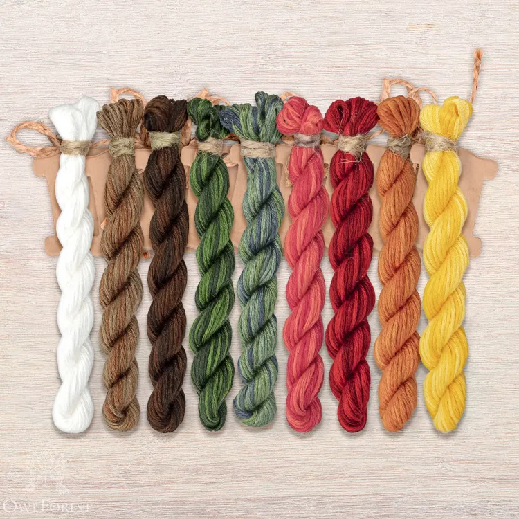 Набор ниток OwlForest для схемы «Праздничный вечер» (ПНК)