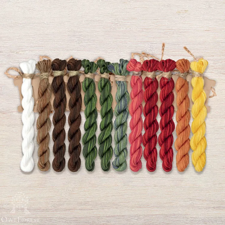 Набор ниток OwlForest для схемы «Праздничный вечер» (ПНК)