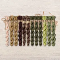 Набор ниток OwlForest для схемы «Северный каштан» (DMC)