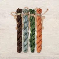 Набор ниток OwlForest для схемы «Сибирское окошко» (ПНК)