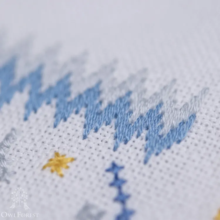 Бесплатная схема для вышивания «Сказочные домики»