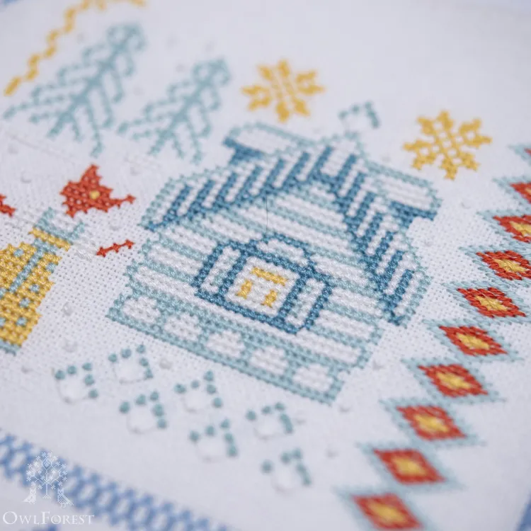 Бесплатная схема для вышивания «Сказочные домики»