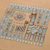 Электронная схема «Индейские мотивы. Панно» 3 цвета