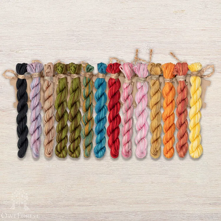 Набор ниток OwlForest для схемы «Куриное подворье» (ПНК)