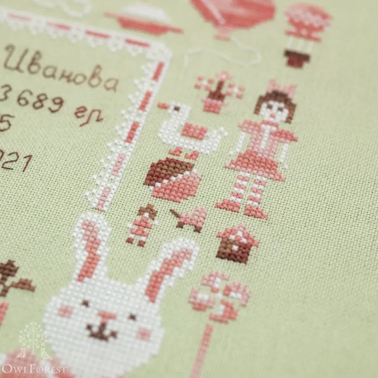 Электронная схема «Метрика. Девочка-зайчик» 