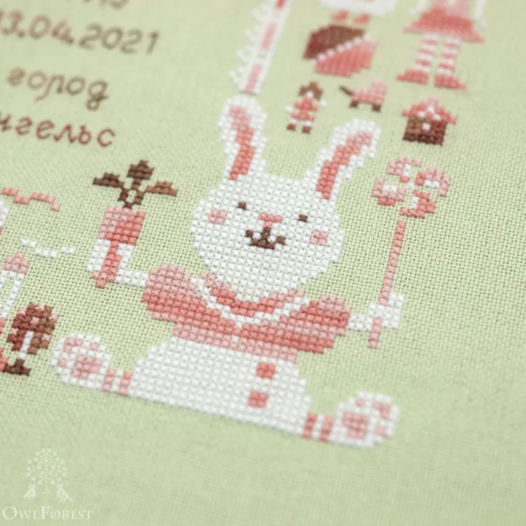 Электронная схема «Метрика. Девочка-зайчик» 