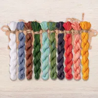 Набор ниток OwlForest для схемы «Лето в деревне» (DMC)