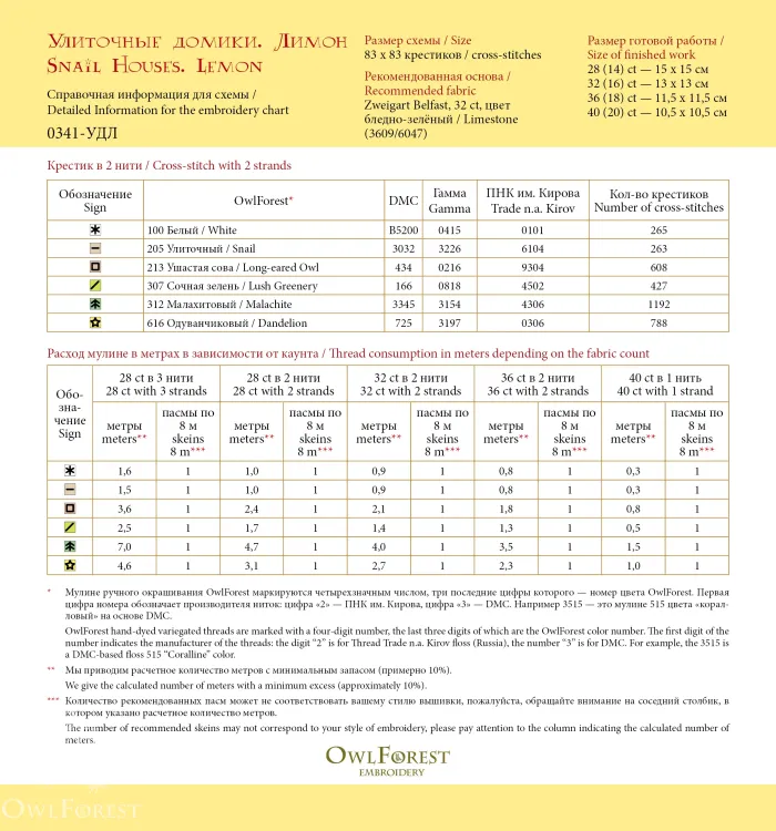 Электронная схема «Улиточные домики. Лимон»