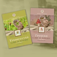 Набор ниток сюрприз «Природная сова в мешке»