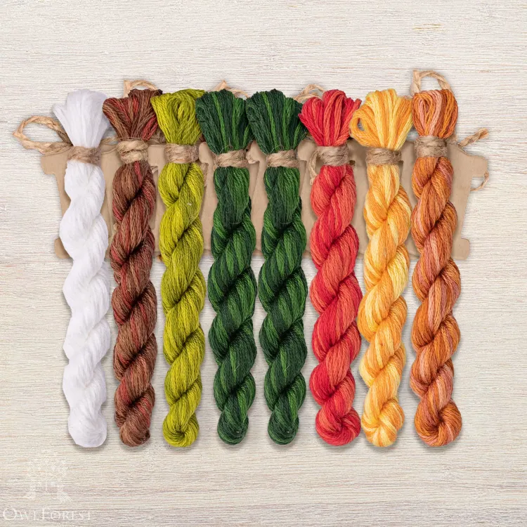 Набор ниток OwlForest для схемы «Каштан» (DMC)