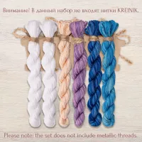 Набор ниток OwlForest для схемы «Снежная Королева» (DMC)