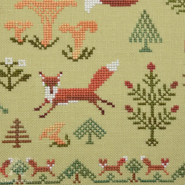 Схема для вышивания «Лисичкин лес»