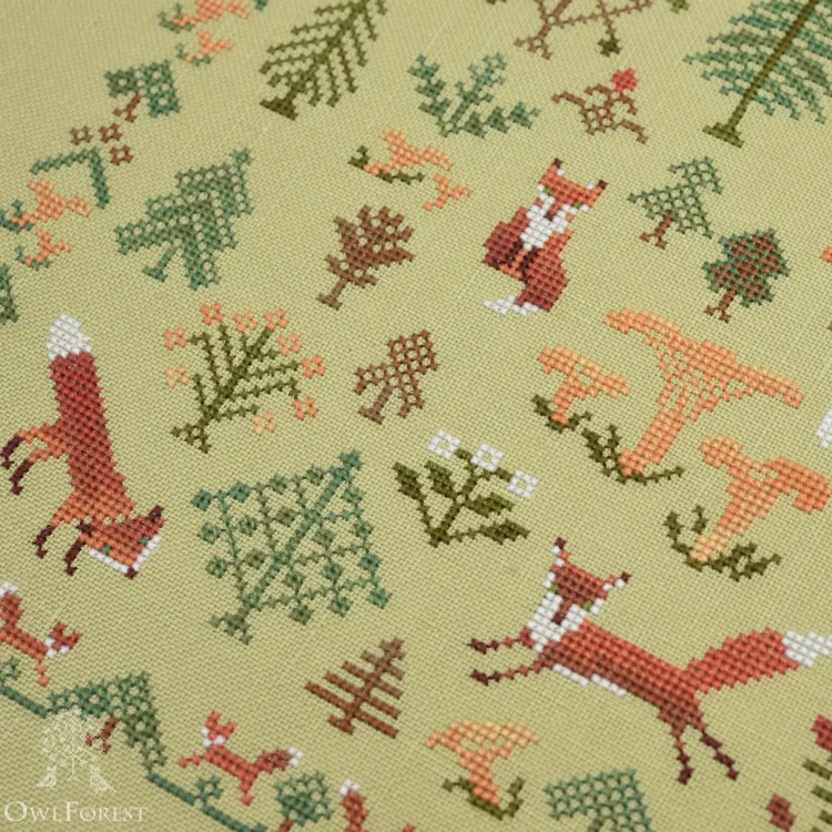 Схема для вышивания «Лисичкин лес»