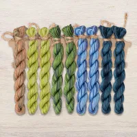 Набор ниток OwlForest для схемы «Черничное лето» (ПНК)