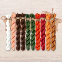 Набор ниток OwlForest для схемы «Мастерская гномов. Керамика» (ПНК)