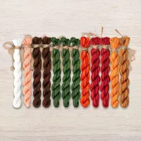 Набор ниток OwlForest для схемы «Мастерская гномов. Керамика» (ПНК)