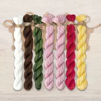 Набор ниток OwlForest для схемы «Бант Пасхальный» (ПНК)