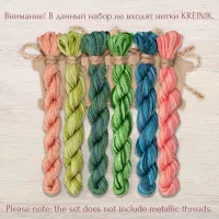 Набор ниток OwlForest для схемы «Морской царь» (DMC)