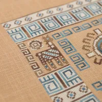 Буклет на пружине со схемами для вышивания «Индейские мотивы» 3 цвета