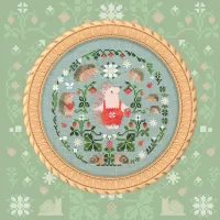 Бесплатная схема для вышивания «Садовые топотушки»