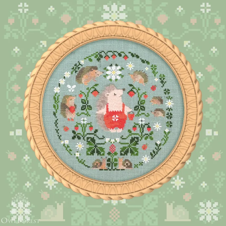 Бесплатная схема для вышивания «Садовые топотушки»