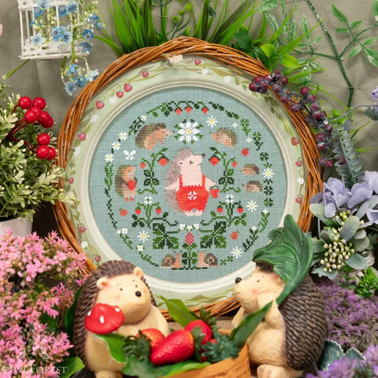 Бесплатная схема для вышивания «Садовые топотушки»