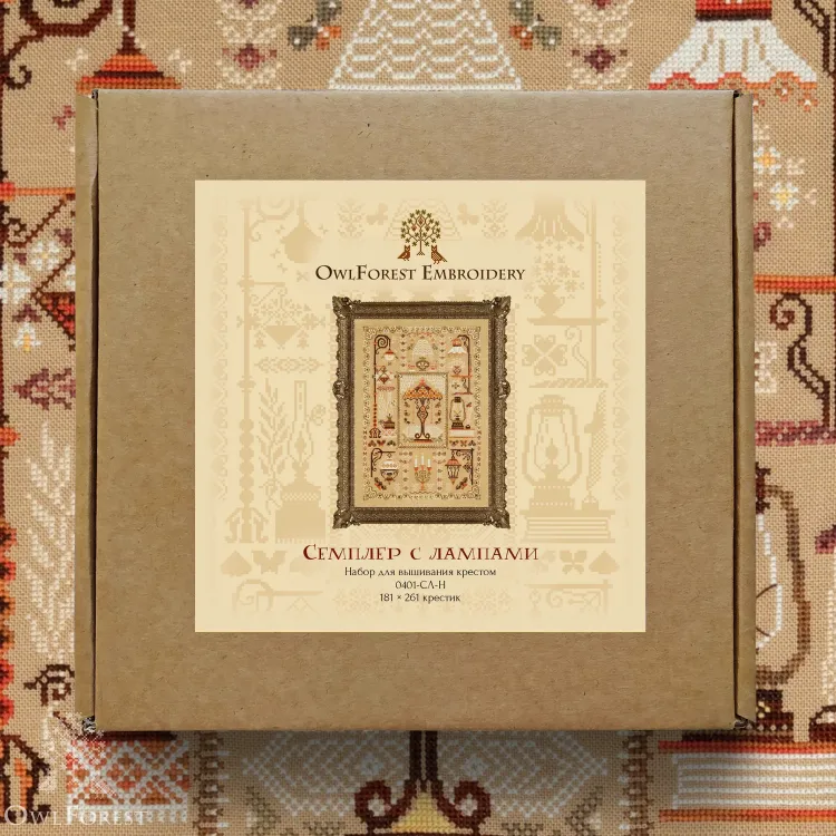 Набор для вышивания «Семплер с лампами» 