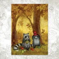 Открытка «Тёплые шапочки»