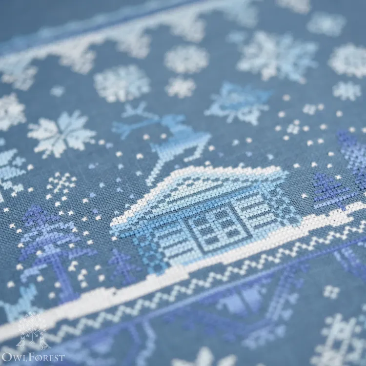 Электронная схема «Серебряное копытце. Морозные узоры»