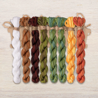 Набор ниток OwlForest для схемы «Лисичкин лес» (DMC)