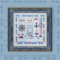Схема для вышивания «Кот и море»