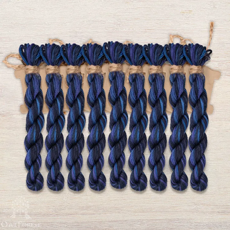 Набор ниток OwlForest для схемы «Вороний семплер»  Англ.  (DMC)