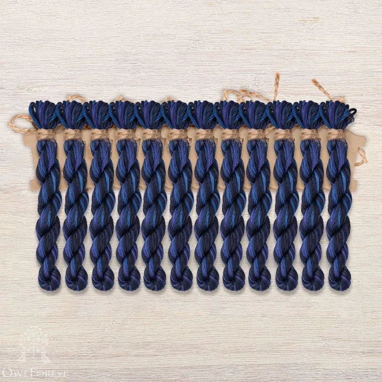 Набор ниток OwlForest для схемы «Вороний семплер»  Англ.  (DMC)