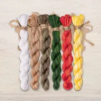 Набор ниток OwlForest для схемы «Садовые топотушки» (DMC)