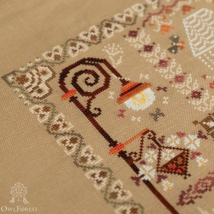 Схема для вышивания «Семплер с лампами»