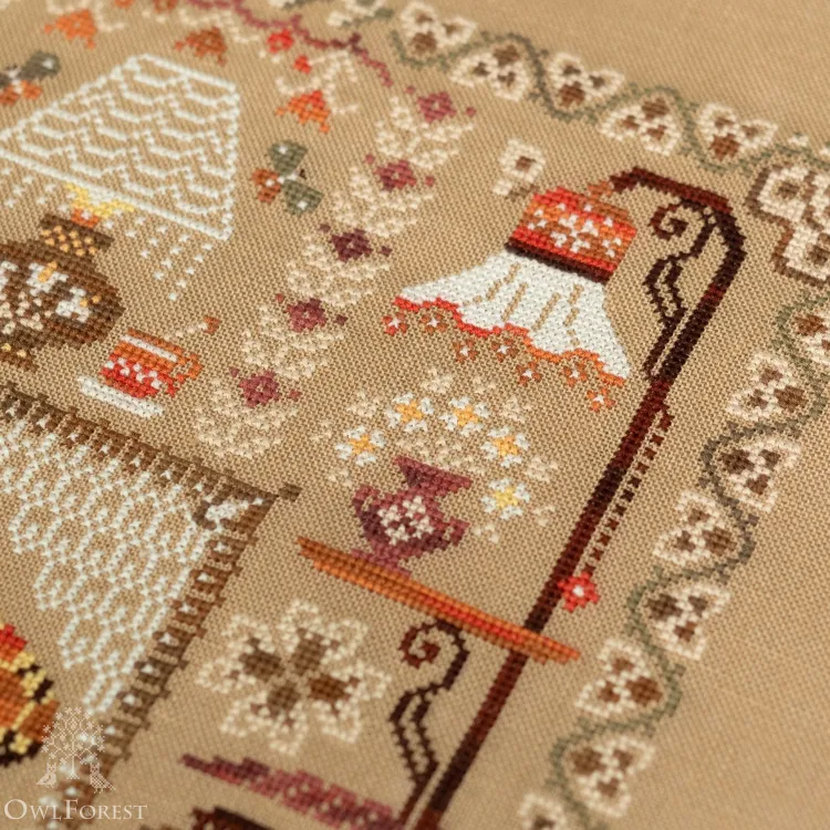 Схема для вышивания «Семплер с лампами»