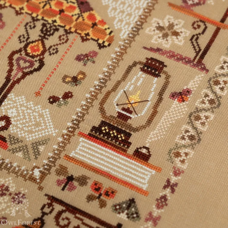 Схема для вышивания «Семплер с лампами»