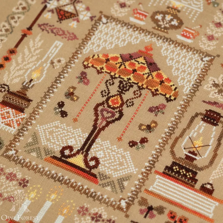 Схема для вышивания «Семплер с лампами»