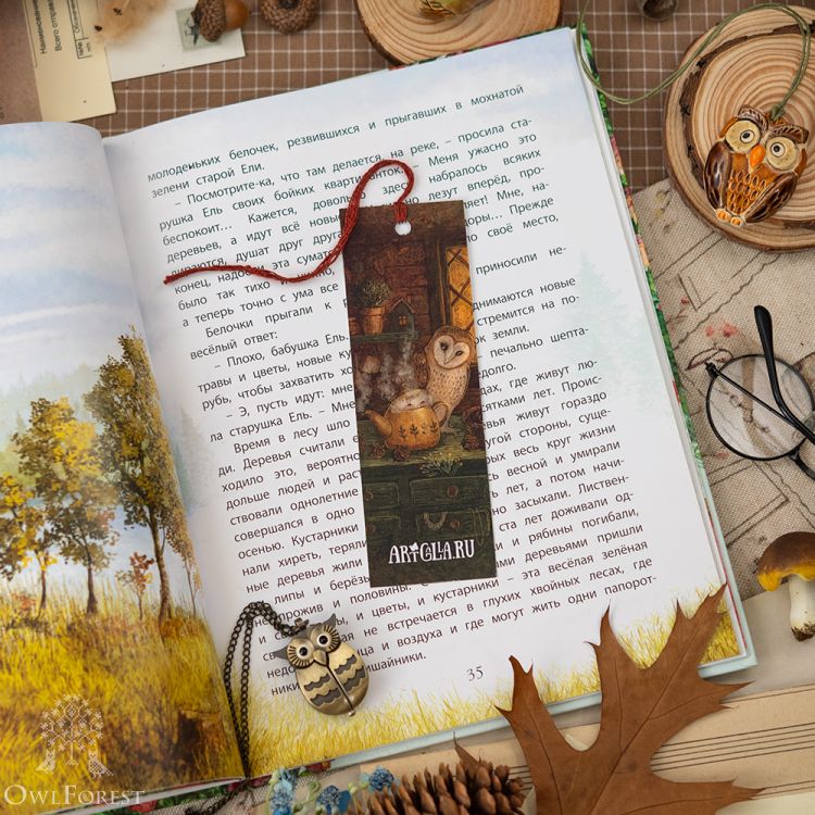 Книжная закладка «Дух колючих шишек»