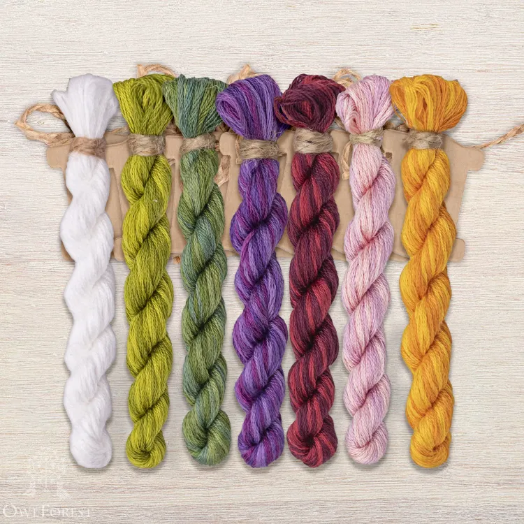 Набор ниток OwlForest для схемы «Цвет весны» (DMC)