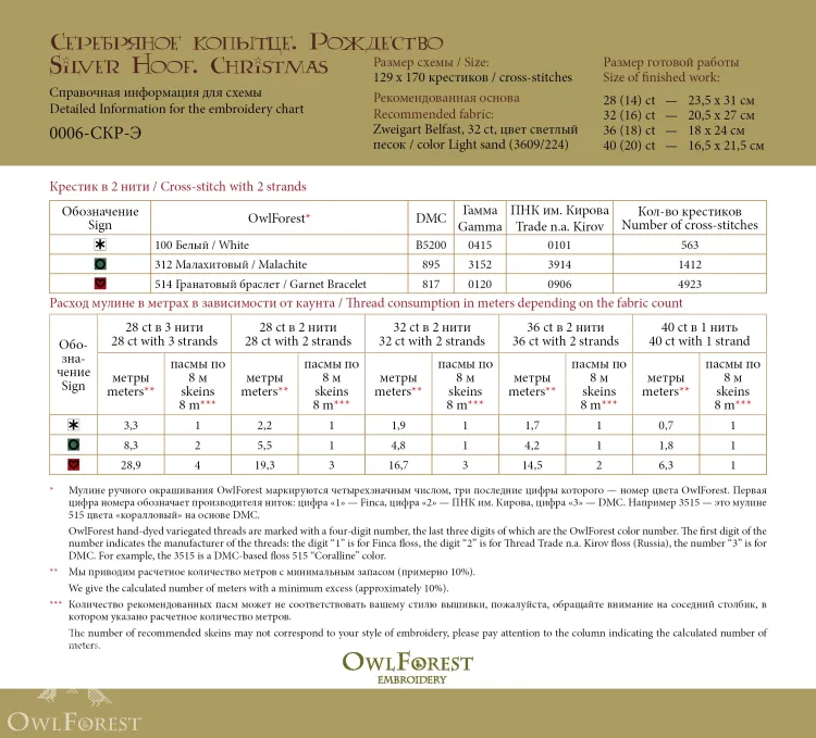 Электронная схема «Серебряное копытце. Рождество»